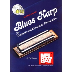 Blues Harp for Diatonic and Chromatic Harmonicas by Phil Duncan