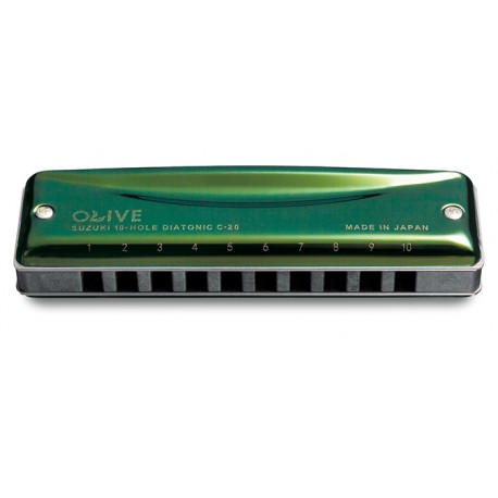 Suzuki Harmonica Diatonic C-20 Olive